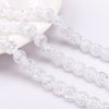 Glass Glazed Loose Beads With Broken Flowers Pattern For Diy Jewelry Accessories Lovely Geometric Style