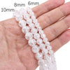 Glass Glazed Loose Beads With Broken Flowers Pattern For Diy Jewelry Accessories Lovely Geometric Style