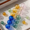 Glass Glazed Round Beaded Bracelet And Ear Accessories Handmade Material