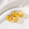 Glass Glazed Round Beaded Bracelet And Ear Accessories Handmade Material