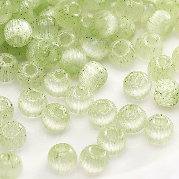 Glass Glazed Round Beads Diy Handmade Beaded Bracelet Necklace Accessories