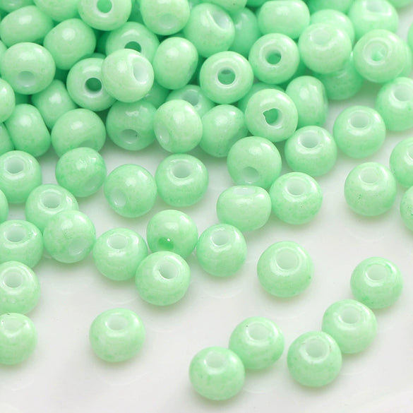 Glass Glazed Round Beads Diy Handmade Beaded Bracelet Necklace Accessories