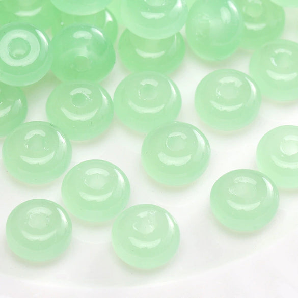 Glass Glazed Round Beads Diy Handmade Beaded Bracelet Necklace Accessories