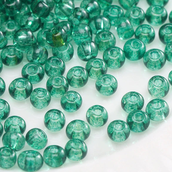 Glass Glazed Round Beads Diy Handmade Beaded Bracelet Necklace Accessories