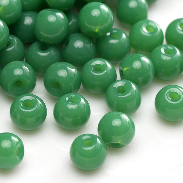 Glass Glazed Round Beads Diy Handmade Beaded Bracelet Necklace Accessories
