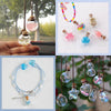 Glass Glazed Small Bottle Pendant Mobile Phone Lanyard Accessories