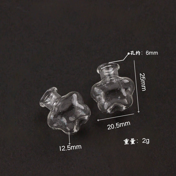 Glass Glazed Small Bottle Pendant Mobile Phone Lanyard Accessories