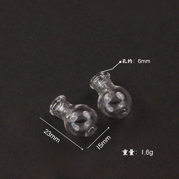 Glass Glazed Small Bottle Pendant Mobile Phone Lanyard Accessories