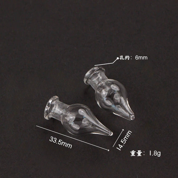 Glass Glazed Small Bottle Pendant Mobile Phone Lanyard Accessories