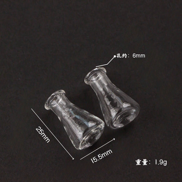 Glass Glazed Small Bottle Pendant Mobile Phone Lanyard Accessories