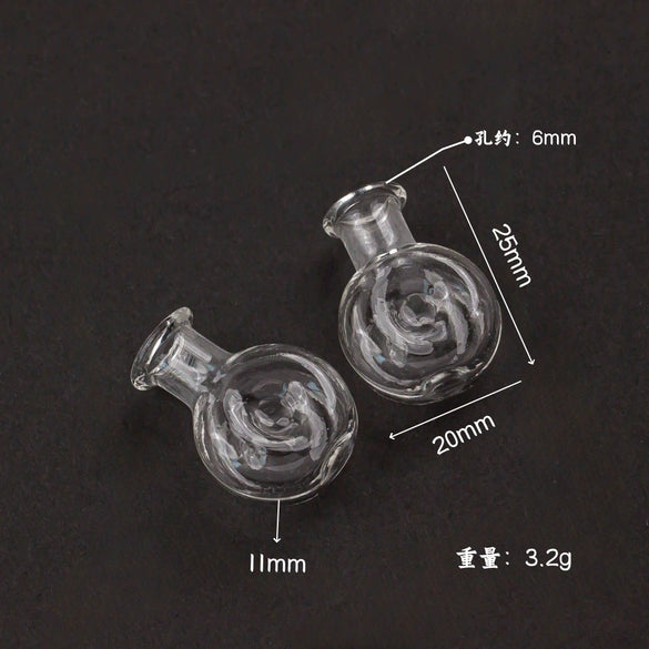 Glass Glazed Small Bottle Pendant Mobile Phone Lanyard Accessories