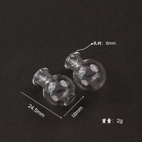 Glass Glazed Small Bottle Pendant Mobile Phone Lanyard Accessories