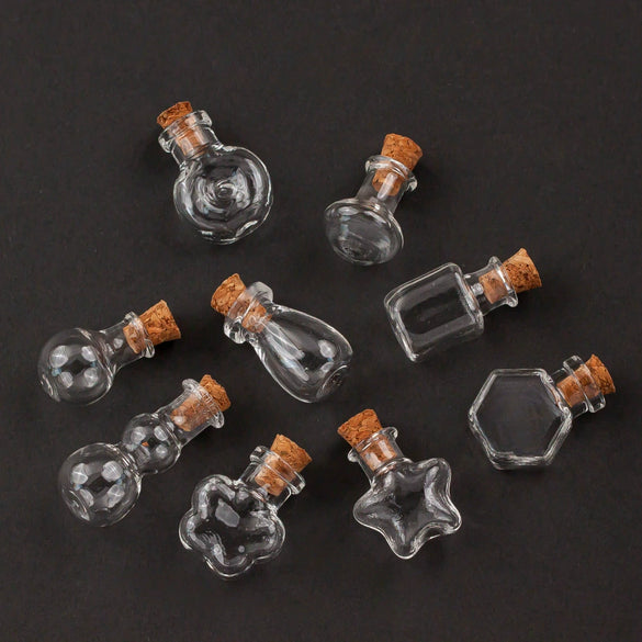 Glass Glazed Small Bottle Pendant Mobile Phone Lanyard Accessories