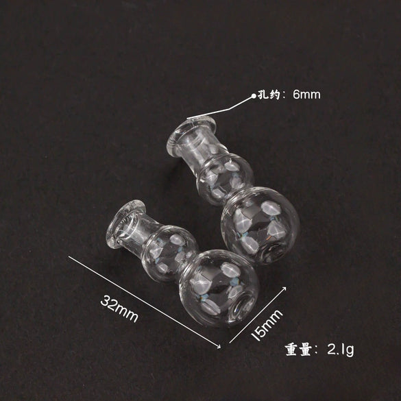 Glass Glazed Small Bottle Pendant Mobile Phone Lanyard Accessories