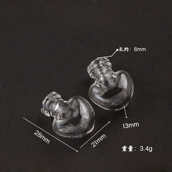 Glass Glazed Small Bottle Pendant Mobile Phone Lanyard Accessories