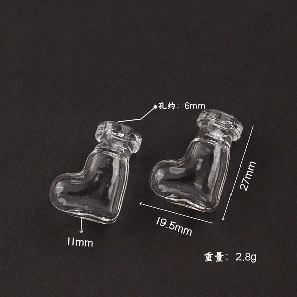 Glass Glazed Small Bottle Pendant Mobile Phone Lanyard Accessories