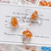 Glass Glazed Wave Point Mushroom Beaded Pendant Handmade Jewelry Accessories With Pearlescent Treatment And Line Pattern