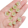 Glass Imitation Jade Natural Style Gradient Color Lily Orchid Beads Gradient Torus Handmade Diy Necklace Bracelet Accessories