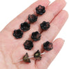 Glass Imitation Jade Natural Style Gradient Color Lily Orchid Beads Gradient Torus Handmade Diy Necklace Bracelet Accessories