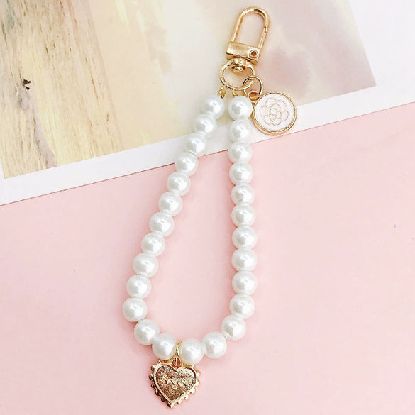 Glass Pearl Door Buckle Pendant Diy Jewelry Accessories Handbeaded Mobile Phone Case Pendant