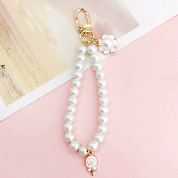 Glass Pearl Door Buckle Pendant Diy Jewelry Accessories Handbeaded Mobile Phone Case Pendant