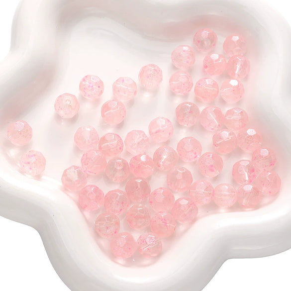 Glass Pearlescent Round Beads Handmade Jewelry Material For Bracelet And Mobile Phone Chain