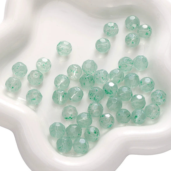 Glass Pearlescent Round Beads Handmade Jewelry Material For Bracelet And Mobile Phone Chain