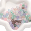 Glass Pearlescent Round Beads Handmade Jewelry Material For Bracelet And Mobile Phone Chain
