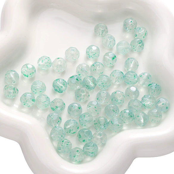 Glass Pearlescent Round Beads Handmade Jewelry Material For Bracelet And Mobile Phone Chain