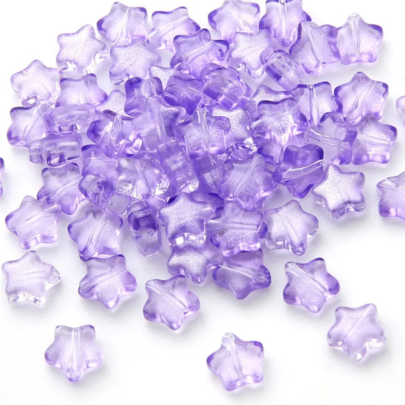 Glass Pentagonal Stars Beaded Beads DIY Handmade Antique Glaze Hairpin Earrings Material Accessories