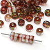 Glass Round Beads Handmade Diy Beaded Bracelet Material Accessories High Color Retention Twocolor Crosscut