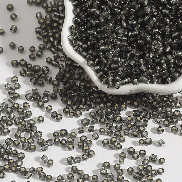 Glass Silverfilled Rice Beads Handmade Jewelry Accessories Bracelet Necklace For Diy Crossstitch