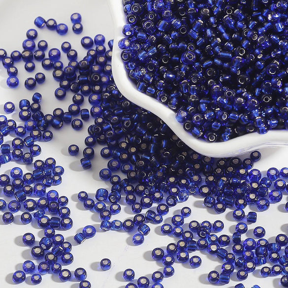 Glass Silverfilled Rice Beads Handmade Jewelry Accessories Bracelet Necklace For Diy Crossstitch