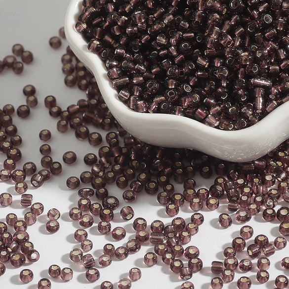 Glass Silverfilled Rice Beads Handmade Jewelry Accessories Bracelet Necklace For Diy Crossstitch