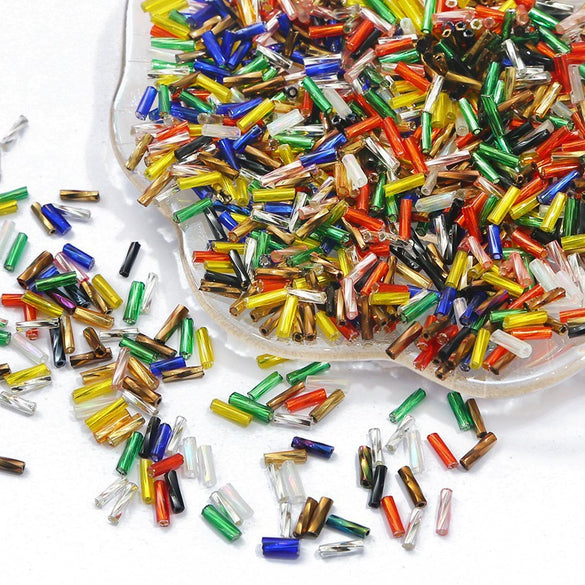 Glass Spiral Tube And Rice Beads Handmade Beading Material For Bracelet Necklace Hairpin Tassel Accessories