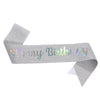 Glitter Cloth Etiquette Belt With Hot Stamping For Party Accessories