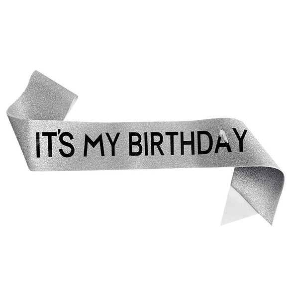 Glitter Cloth Etiquette Belt With Hot Stamping For Party Accessories