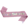Glitter Cloth Etiquette Belt With Hot Stamping For Party Accessories