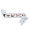 Glitter Cloth Etiquette Belt With Hot Stamping For Party Accessories