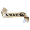 Glitter Cloth Etiquette Belt With Hot Stamping For Party Accessories