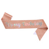 Glitter Cloth Etiquette Belt With Hot Stamping For Party Accessories