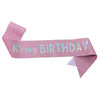 Glitter Cloth Etiquette Belt With Hot Stamping For Party Accessories