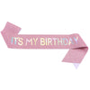 Glitter Cloth Etiquette Belt With Hot Stamping For Party Accessories