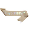 Glitter Cloth Etiquette Belt With Hot Stamping For Party Accessories