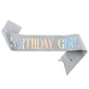 Glitter Cloth Shoulder Strap Etiquette Belt With Bronzing Process