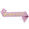 Glitter Cloth Shoulder Strap Etiquette Belt With Bronzing Process