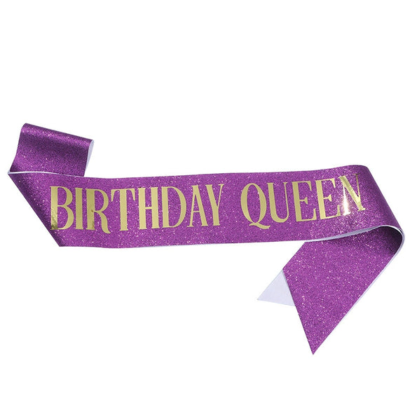 Glitter Cloth Shoulder Strap Etiquette Belt With Bronzing Process