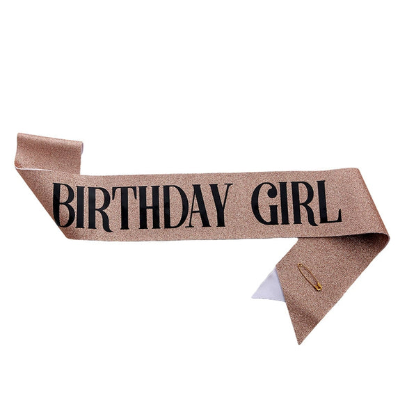 Glitter Cloth Shoulder Strap Etiquette Belt With Bronzing Process