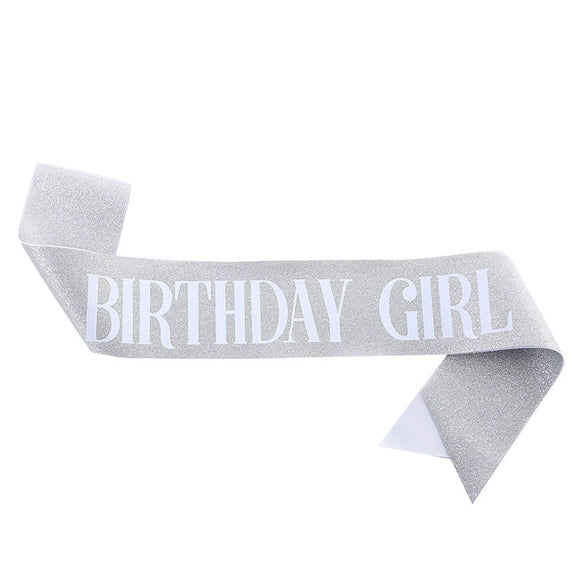 Glitter Cloth Shoulder Strap Etiquette Belt With Bronzing Process