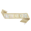 Glitter Cloth Shoulder Strap Etiquette Belt With Bronzing Process
